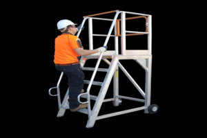 Heavy duty platform ladders